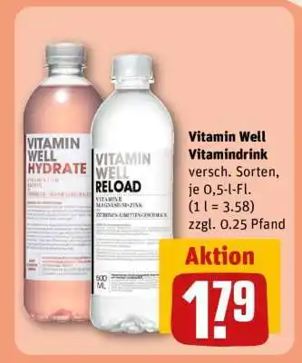 REWE Vitamin Well Vitamindrink Angebot