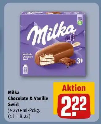 REWE Milka Chocolate & Vanille Swirl Angebot