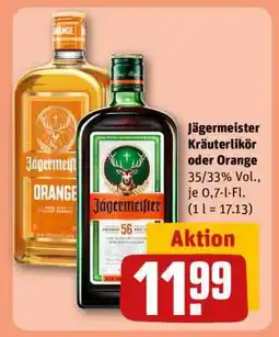 REWE Jägermeister Kräuterlikör oder Orange Angebot