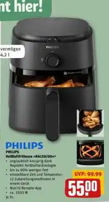 REWE PHILIPS Heißluftfritteuse NA120/00 Angebot