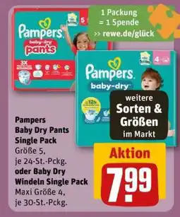 REWE Pampers Baby Dry Pants Single Pack Angebot