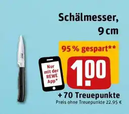 REWE Schälmesser, 9 cm Angebot
