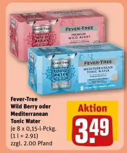 REWE Fever-Tree Wild Berry oder Mediterranean Tonic Water Angebot