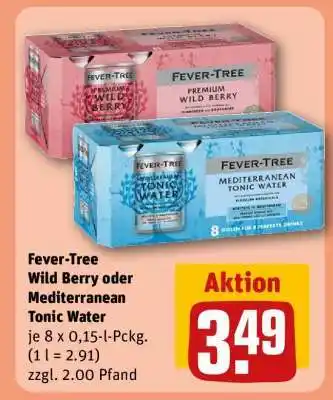 REWE Fever-Tree Wild Berry oder Mediterranean Tonic Water Angebot