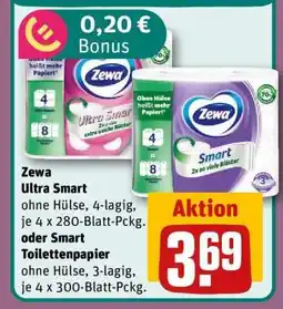REWE Zewa Ultra Smart oder Smart Toilettenpapier Angebot