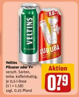 REWE Veltins Pilsener oder V+ Angebot