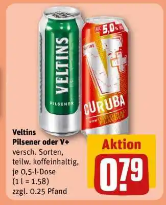 REWE Veltins Pilsener oder V+ Angebot