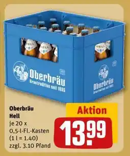 REWE Oberbräu Hell Angebot