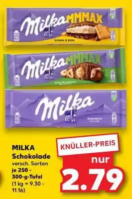 Kaufland Milka Schokolade versch . Sorten Angebot