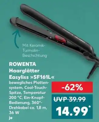 Kaufland ROWENTA Haarglätter Easyliss SF161L Angebot