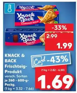 Kaufland KNACK & BACK Frischteig-Produkt Angebot