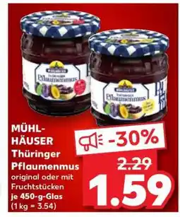 Kaufland MÜHLHÄUSER Thüringer Pflaumenmus Angebot