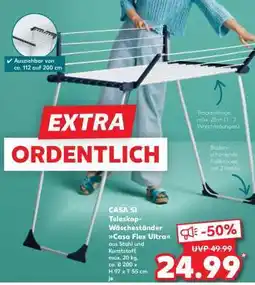 Kaufland CASA SI Teleskop-Wäscheständer Casa Flex Ultra Angebot
