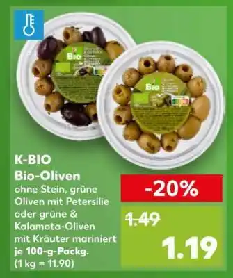 Kaufland K-BIO Bio-Oliven Angebot