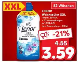 Kaufland LENOR Weichspüler XXL Angebot