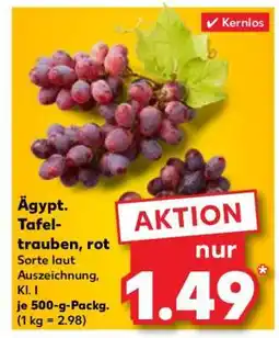 Kaufland Ägypt. Tafel-trauben, rot Angebot
