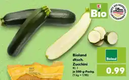 Kaufland Bioland dtsch. Zucchini Angebot