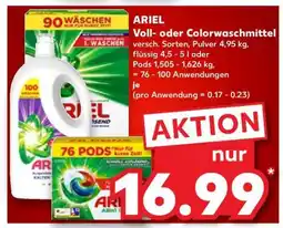 Kaufland ARIEL Voll- oder Colorwaschmittel Angebot
