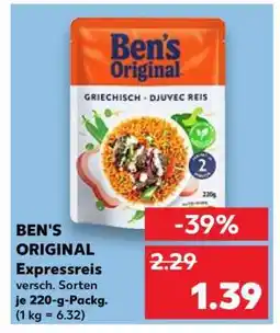 Kaufland BEN'S ORIGINAL Expressreis Angebot