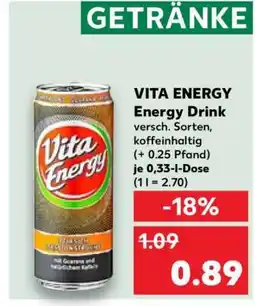 Kaufland VITA ENERGY Energy Drink Angebot
