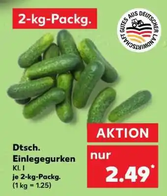 Kaufland Dtsch. Einlegegurken Angebot