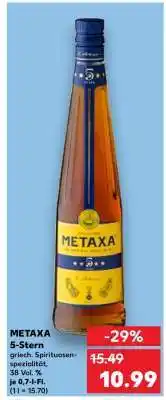 Kaufland METAXA 5-Stern Angebot