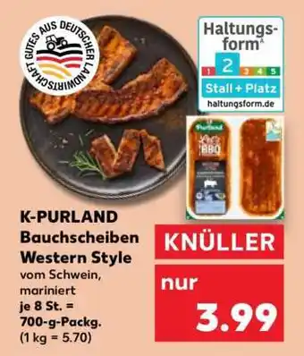 Kaufland K-PURLAND Bauchscheiben Western Style Angebot
