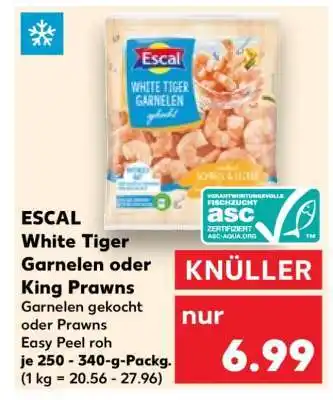 Kaufland ESCAL White Tiger Garnelen oder King Prawns Angebot