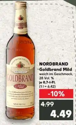 Kaufland NORDBRAND Goldbrand Mild Angebot
