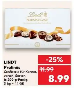 Kaufland Lindt Pralinés Angebot