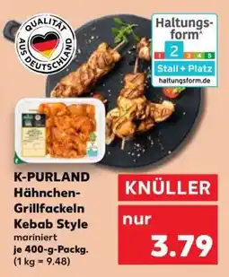 Kaufland K-PURLAND Hähnchen-Grillfackeln Kebab Style mariniert Angebot