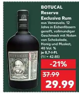 Kaufland BOTUCAL Reserva Exclusiva Rum Angebot