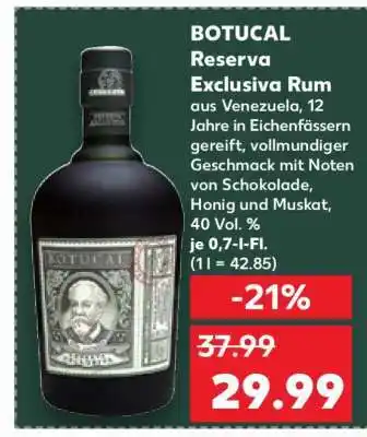 Kaufland BOTUCAL Reserva Exclusiva Rum Angebot