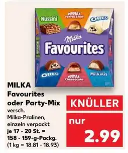 Kaufland MILKA Favourites oder Party-Mix Angebot