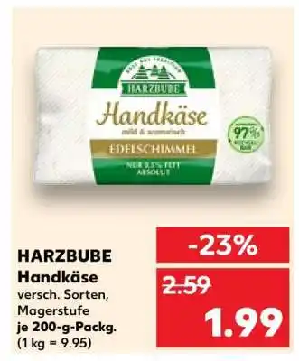 Kaufland HARZBUBE Handkäse Angebot