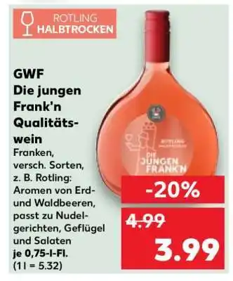 Kaufland GWF Die jungen Frank'n Qualitätswein Angebot