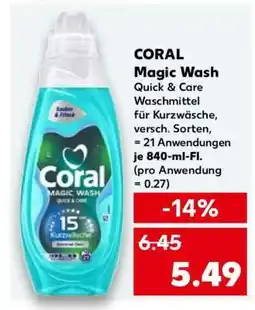 Kaufland CORAL Magic Wash Angebot