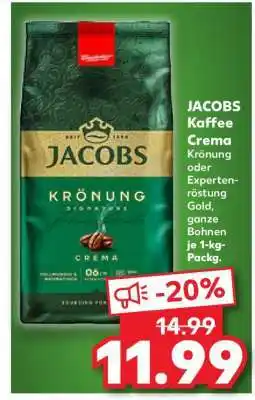 Kaufland JACOBS Kaffee Crema Angebot