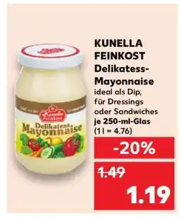 Kaufland Kunella Feinkost Delikatess Mayonnaise Angebot