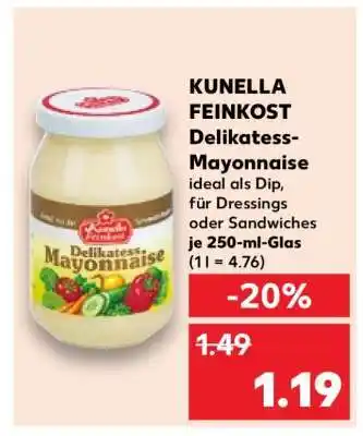 Kaufland Kunella Feinkost Delikatess Mayonnaise Angebot