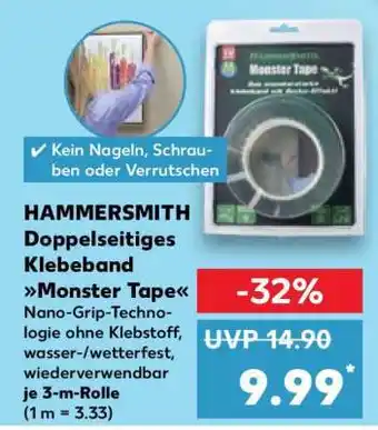 Kaufland HAMMERSMITH Doppelseitiges Klebeband Monster Tape Angebot