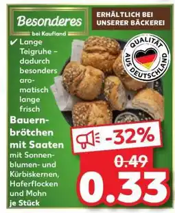 Kaufland Bauernbrötchen mit Saaten Angebot