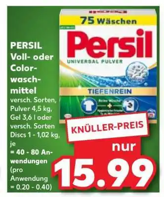 Kaufland PERSIL Voll- oder Colorwaschmittel Angebot