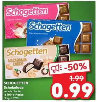 Kaufland SCHOGETTEN Schokolade Angebot