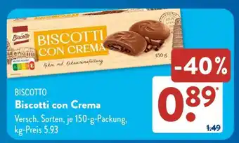 Aldi Süd Biscotti con Crema Angebot