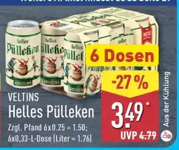 Aldi Nord Veltins Helles Pülleken Angebot