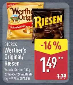 Aldi Nord Werther's Original/Riesen Angebot