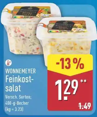 Aldi Nord WONNEMEYER Feinkostsalat Angebot