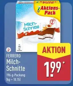 Aldi Nord FERRERO Milch-Schnitte Angebot