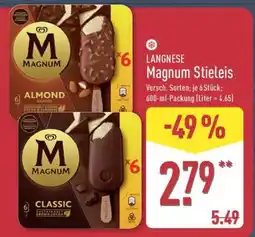 Aldi Nord LANGNESE Magnum Stieleis Angebot